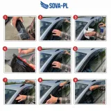Owiewki Skoda Fabia III NJ (2014-2021) hatchback, klejone, 4 szt/kpl — zdjęcie 2