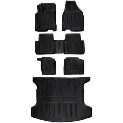 Gumowy zestaw dywaniki i mata Nissan Qashqai I +2 (plus2) J10 (2008-2014)=>