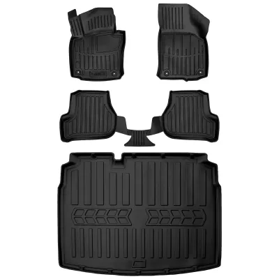 Gumowy zestaw dywaniki i mata Volkswagen Golf VI (2008-2013) hatchback, d=>