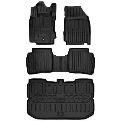 Gumowy zestaw dywaniki i mata Nissan Note I E11 (2004-2013) dolna podłoga=>