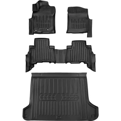 Gumowy zestaw dywaniki i mata Toyota Land Cruiser Prado J150 (2009-2023) =>