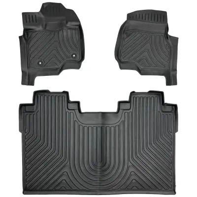 Dywaniki gumowe Ford F-150 Crew cab (od 2014) odległość między stoperami w dywaniku kierowcy 34 cm.