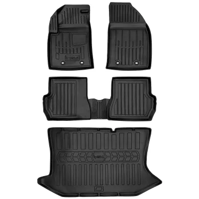 Gumowy zestaw dywaniki i mata Ford Fiesta V (2002-2008) hatchback, odległ=>