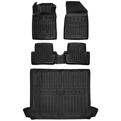 Gumowy zestaw dywaniki i mata Renault Clio III (2005-2012) kombi, górna p=>