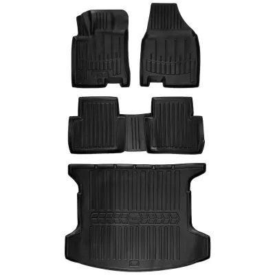 Gumowy zestaw dywaniki i mata Nissan Qashqai I +2 (plus2) J10 (2008-2014)=>