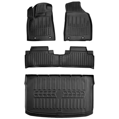 Gumowy zestaw dywaniki i mata Lexus RX III (2009-2015) z kołem zapasowym =>