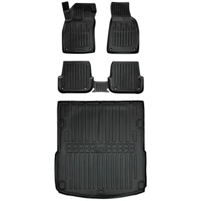 Gumowy zestaw dywaniki i mata Audi A6 C6 (2004-2008) sedan, przed liftem