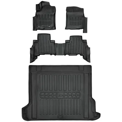 Gumowy zestaw dywaniki i mata Toyota Land Cruiser Prado J150 (2009-2023) =>