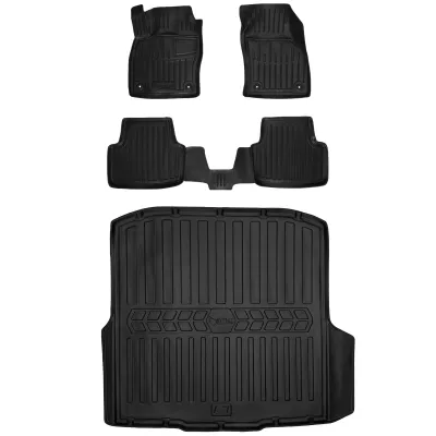 Gumowy zestaw dywaniki i mata Skoda Octavia III A7 (2013-2019) kombi, z b=>