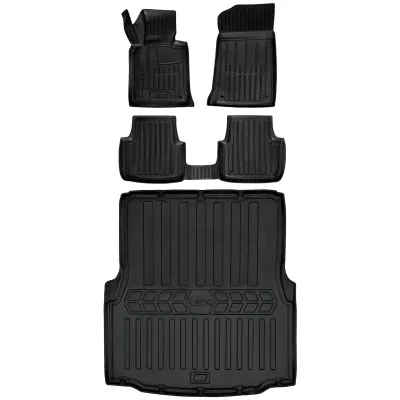 Gumowy zestaw dywaniki i mata BMW Seria 3 E46 (1998-2005) sedan, z napęde=>