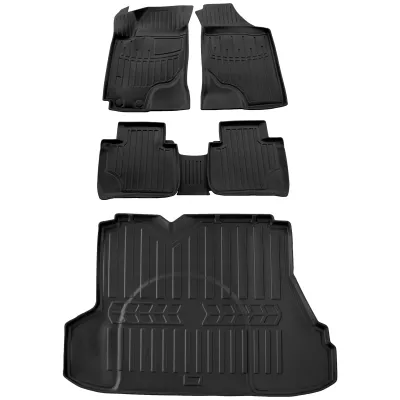Gumowy zestaw dywaniki i mata Kia Cerato I LD (2004-2008) sedan
