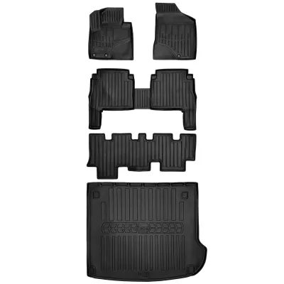 Gumowy zestaw dywaniki i mata Hyundai Santa Fe II CM (2010-2012) po lifti=>