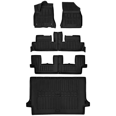 Gumowy zestaw dywaniki i mata Citroen C4 Grand Picasso I (2006-2013) wers=>