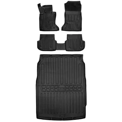 Gumowy zestaw dywaniki i mata BMW Seria 5 F10 (2010-2013) sedan, przed li=>