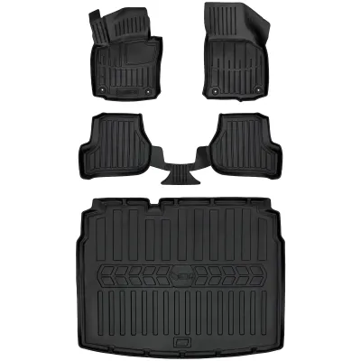 Gumowy zestaw dywaniki i mata Volkswagen Golf V (2003-2008) hatchback, do=>