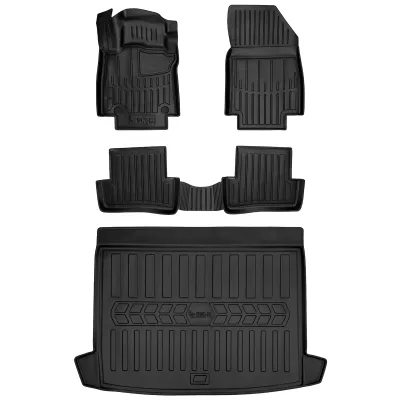 Gumowy zestaw dywaniki i mata Renault Clio IV (2012-2019) kombi, górna po=>