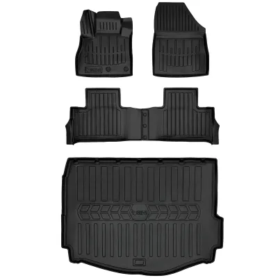 Gumowy zestaw dywaniki i mata Renault Scenic IV (2016-2021) dolna podłoga=>