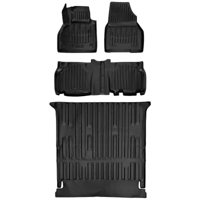 Gumowy zestaw dywaniki i mata Renault Kangoo II (2008-2021) wersja 5 osob=>