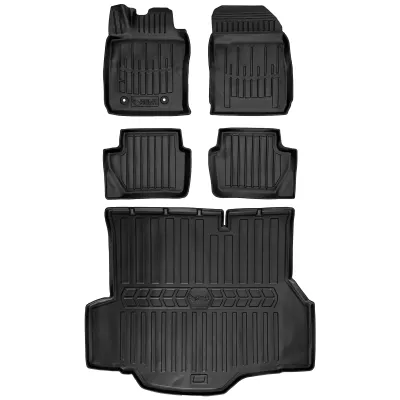 Gumowy zestaw dywaniki i mata Ford Fiesta Mk7 USA (2010-2017) sedan, wers=>