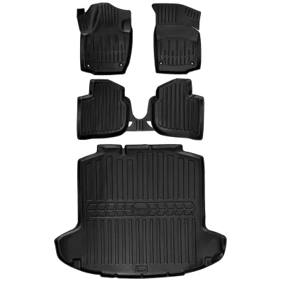 Gumowy zestaw dywaniki i mata Skoda Rapid (2012-2019) liftback