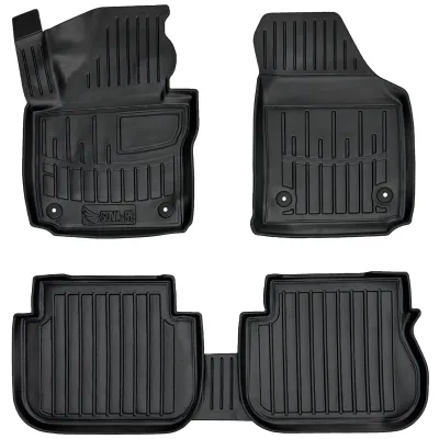 Dywaniki gumowe Volkswagen Caddy III, IV 2K (2003-2020) 3-drzwiowy, wersja 5 osobowa