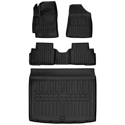 Gumowy zestaw dywaniki i mata Hyundai Kona II (od 2023) dolna podłoga bag=>
