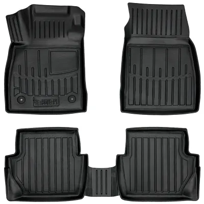Dywaniki gumowe Ford Fiesta VII (2017-2023) odległość między stoperami w dywaniku kierowcy 31,5 cm.