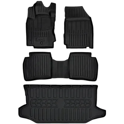 Gumowy zestaw dywaniki i mata Nissan Note I E11 (2004-2013) górna podłoga=>