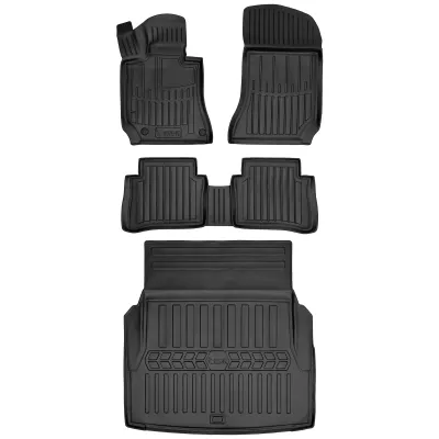 Gumowy zestaw dywaniki i mata Mercedes Klasa E IV W212 (2009-2016) sedan,=>