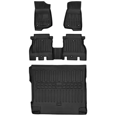 Dywaniki samochodowe do Jeep Wrangler IV JL (od 2017) +Mata