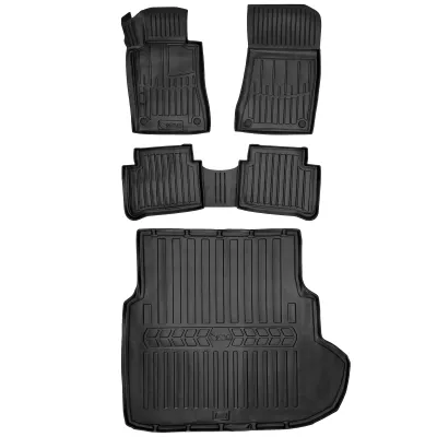 Gumowy zestaw dywaniki i mata Mercedes Klasa E III W211 (2002-2009) sedan=>
