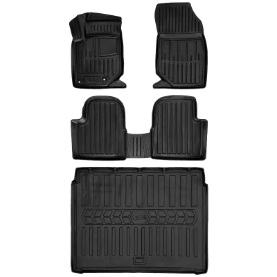 Gumowy zestaw dywaniki i mata Peugeot 2008 II (od 2019) dolna podłoga bag=>