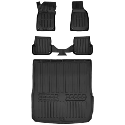 Gumowy zestaw dywaniki i mata Audi A6 C6 (2008-2011) kombi, po liftingu, =>