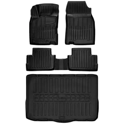Gumowy zestaw dywaniki i mata Renault Kadjar (2015-2022) dolna podłoga ba=>