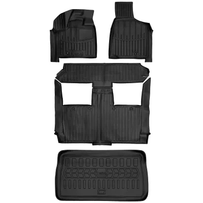 Gumowy zestaw dywaniki i mata Chrysler Grand Voyager V RT (2008-2011) wer=>