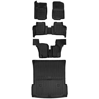 Gumowy zestaw dywaniki i mata Mercedes GL II X166 (2012-2015) wersja 7 os=>