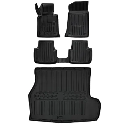 Gumowy zestaw dywaniki i mata BMW Seria 3 E46 (1998-2005) kombi, z napęde=>
