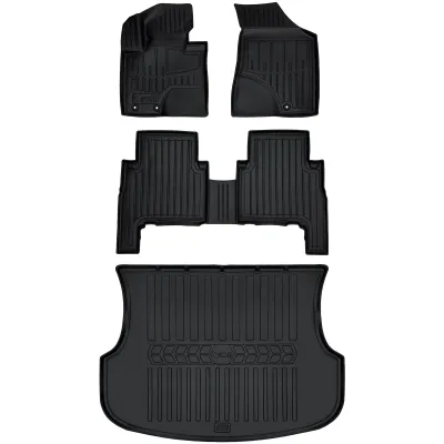 Gumowy zestaw dywaniki i mata Kia Sorento II XM (2009-2012) wersja 5 osob=>