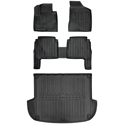 Gumowy zestaw dywaniki i mata Hyundai Santa Fe II CM (2010-2012) po lifti=>