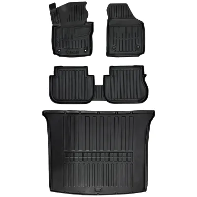 Gumowy zestaw dywaniki i mata Volkswagen Caddy III, IV 2K (2003-2020) kró=>