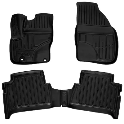 Dywaniki gumowe Ford C-Max I (2003-2010) odległość między stoperami w dywaniku kierowcy 26,5 cm.