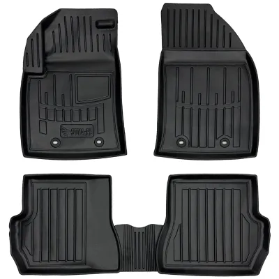 Dywaniki gumowe Ford Fiesta V (2002-2008) odległość między stoperami w dywaniku kierowcy 21 cm.