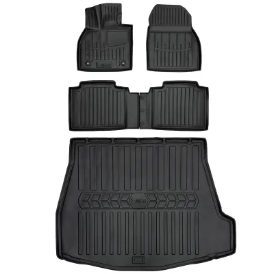 Gumowy zestaw dywaniki i mata Toyota bZ4X EA10 (od 2023) z subwooferem, w=>