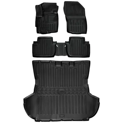 Gumowy zestaw dywaniki i mata Mitsubishi Outlander II XL (2006-2012) bez =>