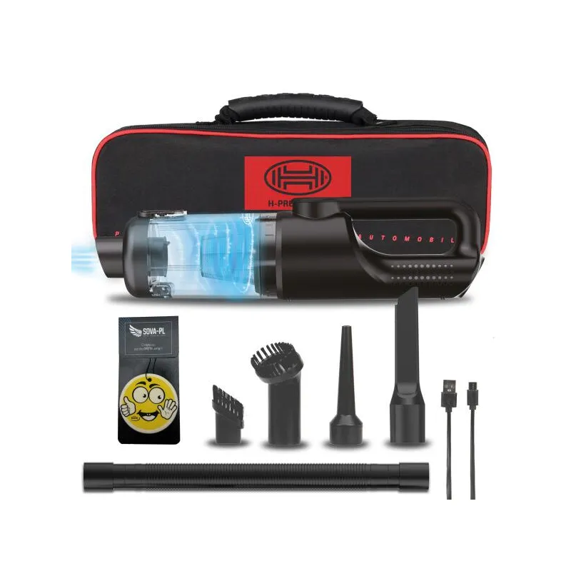 Odkurzacz samochodowy mini bezprzewodowy mocny 90W + zapach (wanilia)