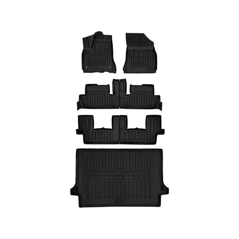 Gumowy zestaw dywaniki i mata Citroen C4 Grand Picasso I (2006-2013) wers=>