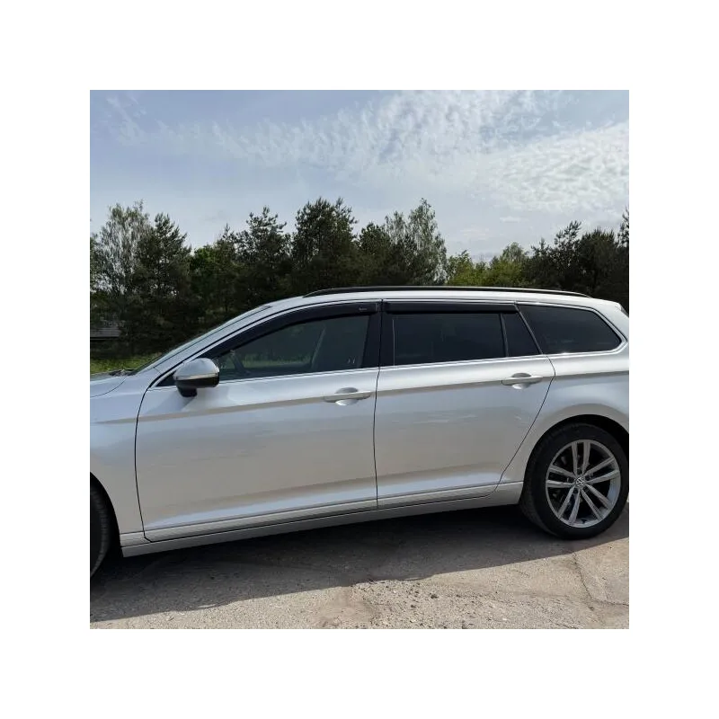Owiewki Volkswagen Passat B6 (2005-2010) kombi, klejone z chromem, 4 szt — zdjęcie 3