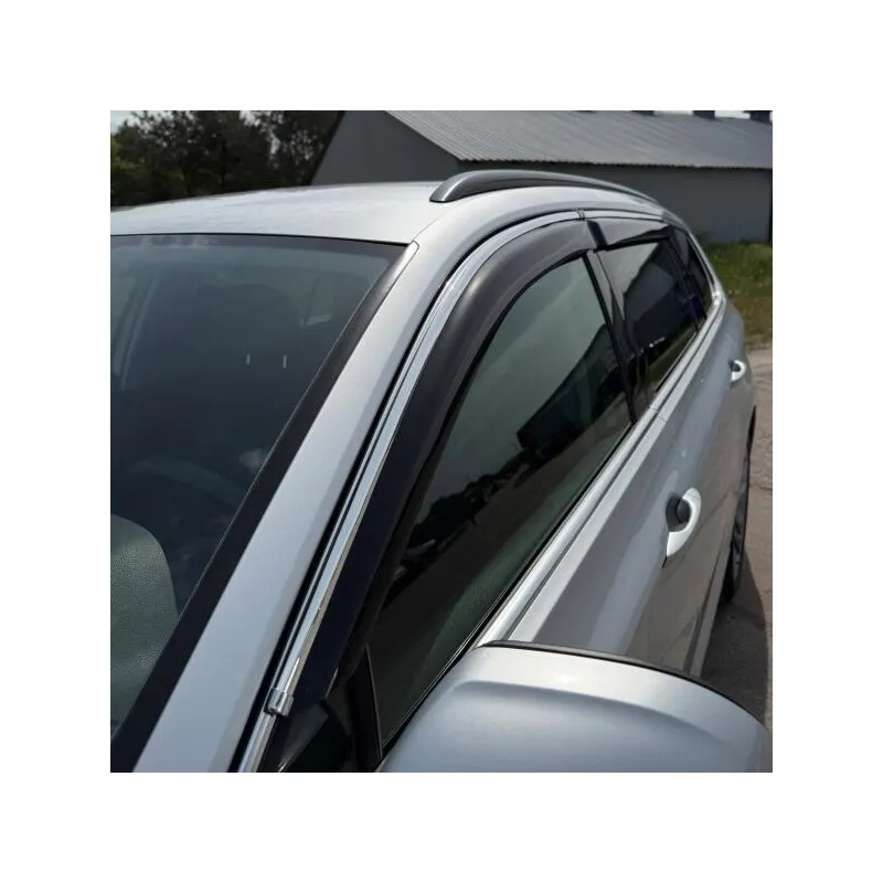 Owiewki Hyundai Santa Fe III DM (2012-2018), klejone z chromem, 4 szt/kpl — zdjęcie 4